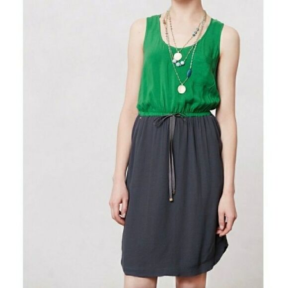 Anthropologie Edme & Esyllte Color Block Dress XS EUC - Picture 1 of 7